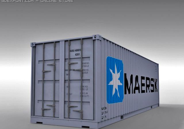 4 Container Collection 3D Model