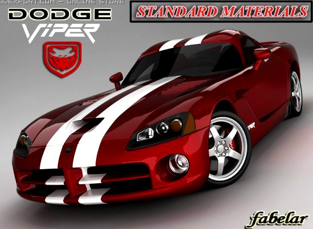 Dodge Viper srt10 standard m 3D Model