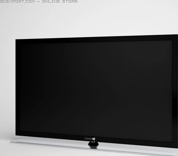 Flatscreen TV CGAXIS electronics 03 3D Model