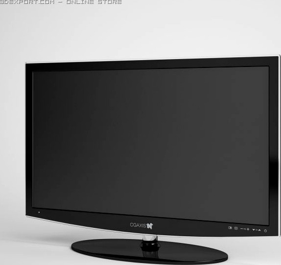 TV Flatscreen CGAXIS electronics 04 3D Model