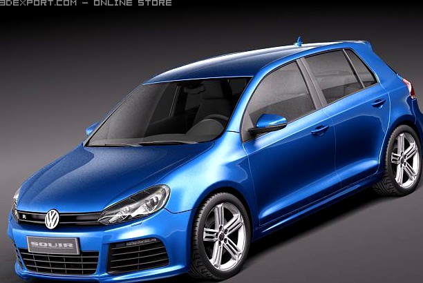 Volkswagen Golf VI R 3D Model