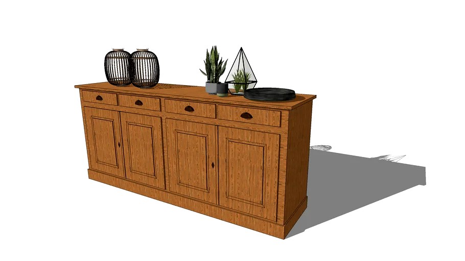 Java Dressoir 4 deurs