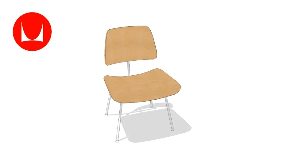 Eames+Molded+Plywood+Dining+Chair+-+Metal+Base