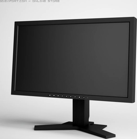 Flatscreen Monitor CGAXIS electronics 20 3D Model