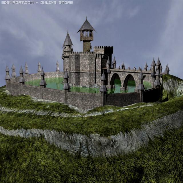 Fantasy Castle 3D Model