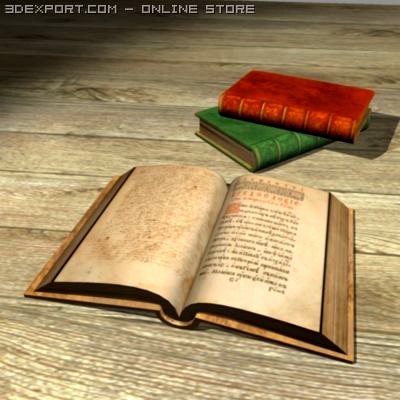 Old books 3D Model