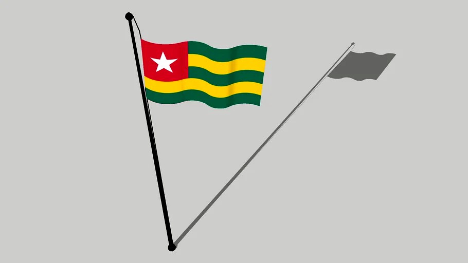 Flag of Togo - Aami ti Togo - Drapeau du Togo