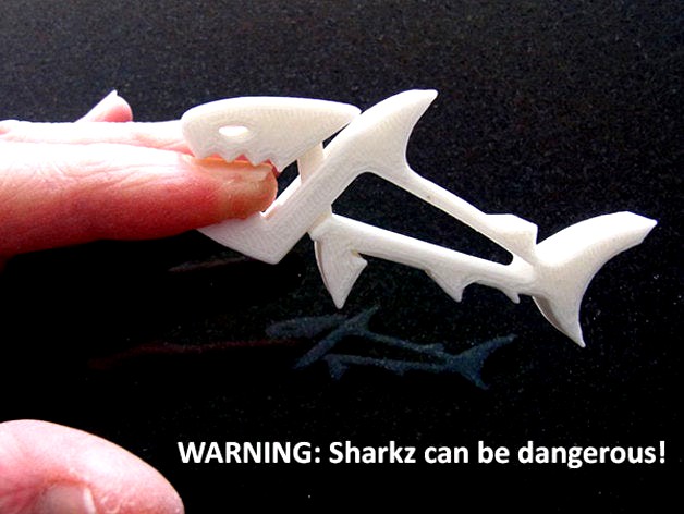 SHARKZ... Fun Multipurpose Clips / Holders / Pegs with moving jaws that bite! by muzz64