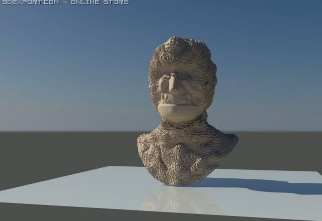 Download free Funny Mutant Head Sculpture 3D Model