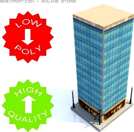 Skyscraper Building 8 3D Model