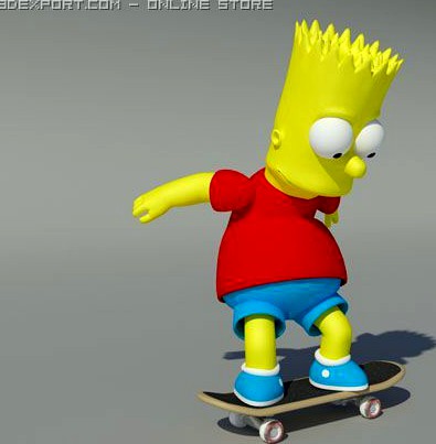 Bart Simpson 3D Model