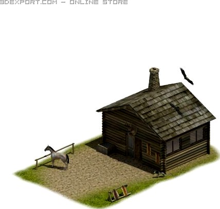 Hunter Lodge 3D Model
