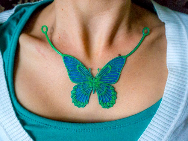Translucent Butterfly Necklace by austinreid