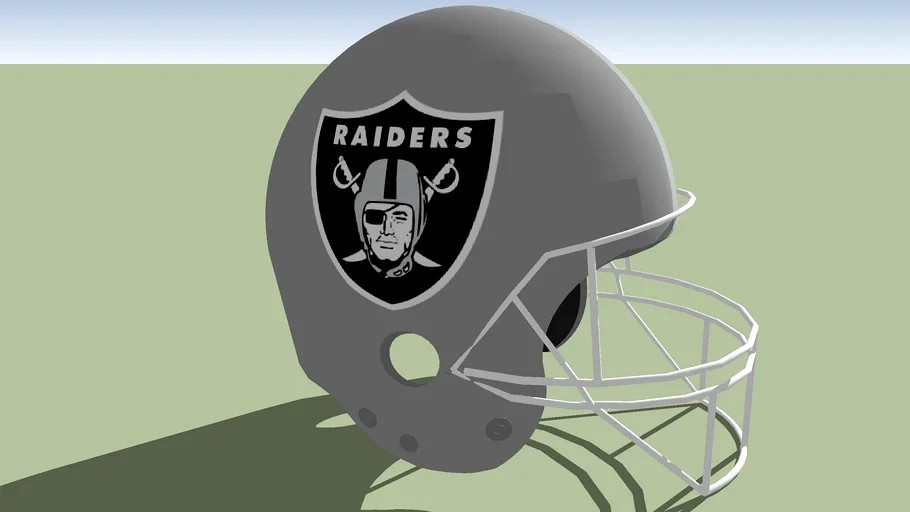 Las Vegas Raiders football helmet