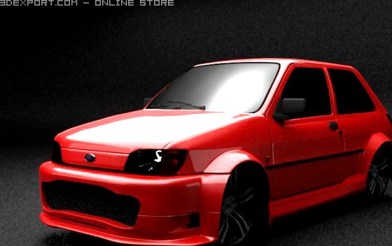 Ford Fiesta MK3 Modified 3D Model