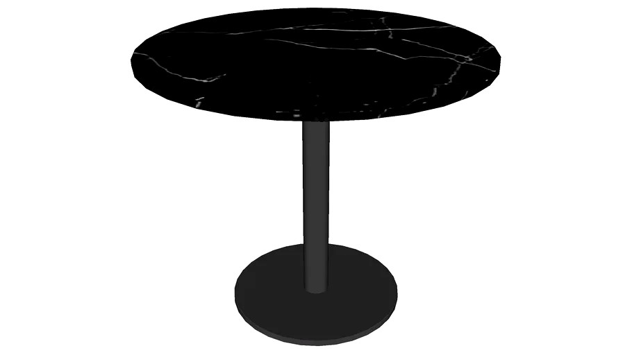 Bleecker Side Table Black Marble by Modloft