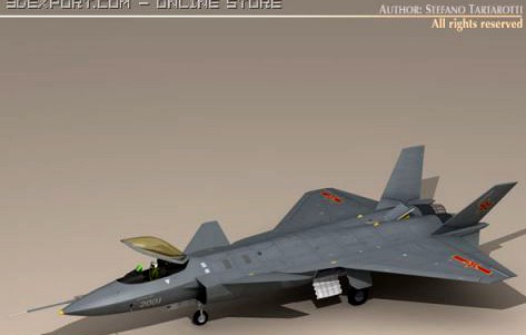 Chengdu J20 3D Model