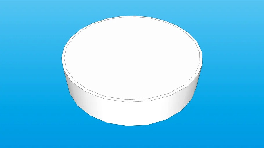 PVC Pipe 3' Lid 3d model