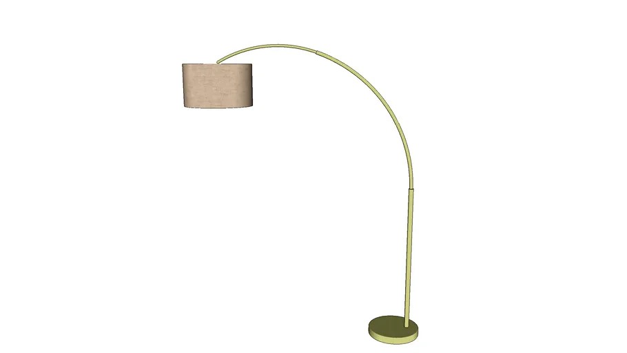 Luminária de piso arco 3d model