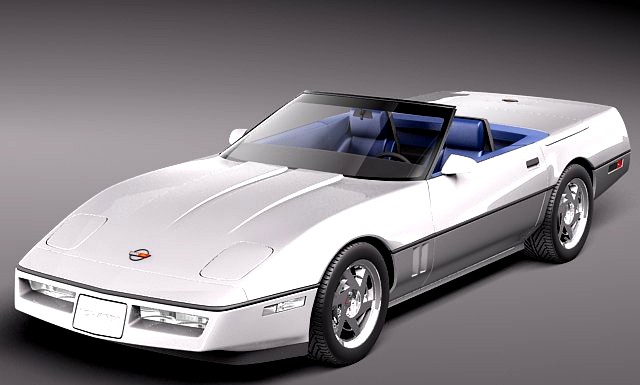 Chevrolet Corvette C4 convertible 3D Model