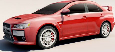 Mitsubishi Lancer Evolution X 3D Model