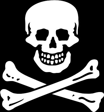 Texture Jolly Roger texture Flag 3D Model
