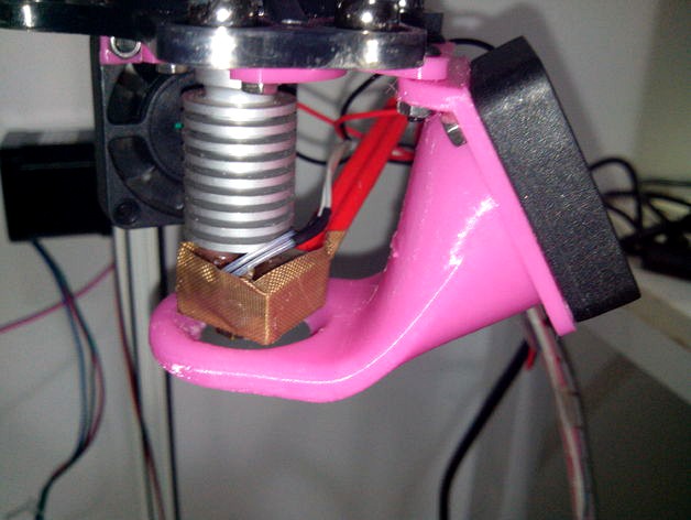 Circular fan duct for Kossel 800 by jian