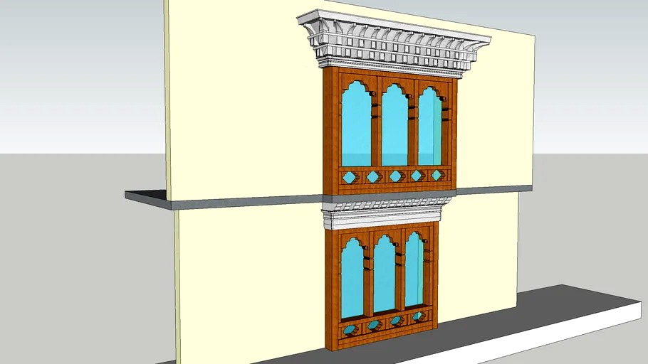Modern Rabsel Contemporary Bhutanese Rabsel 3d model