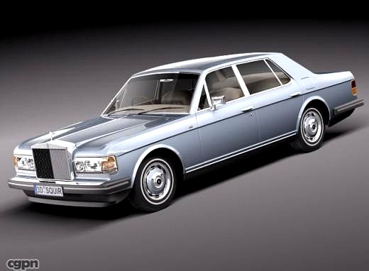 Rolls Royce silver spirit-spur 1980-19983d model