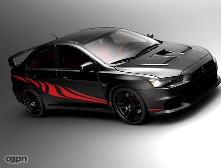 MITSUBISHI LANCER EVO X C23d model