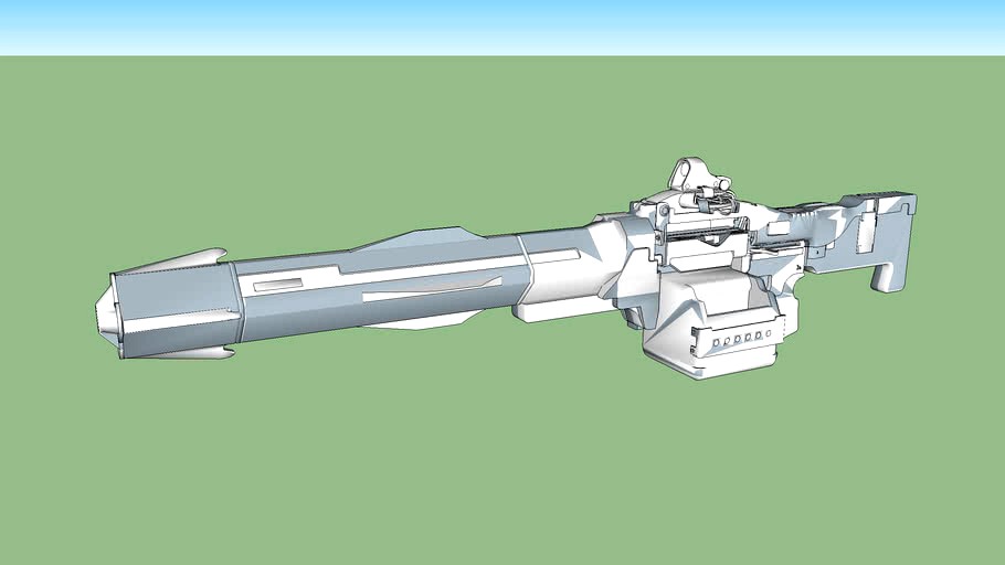 Xenophage Exotic Machine Gun Destiny 2 3d model