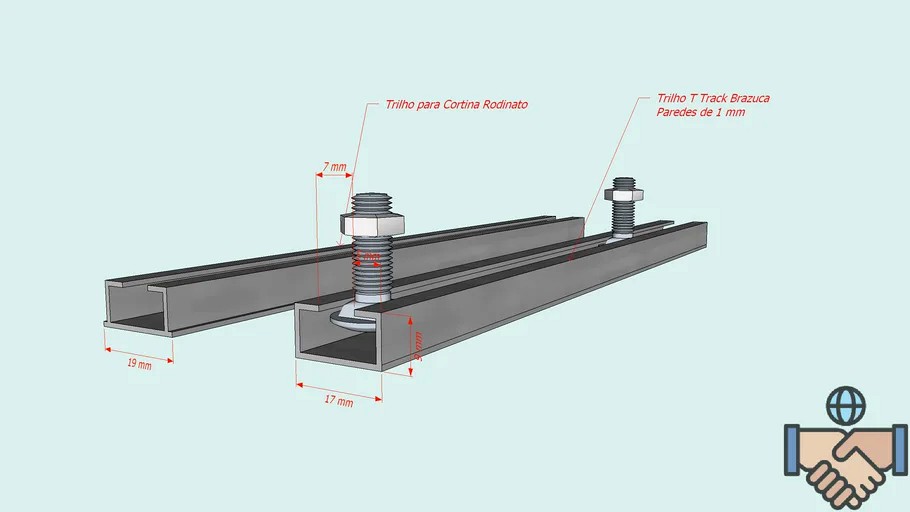 Trilho T Track Brazuca