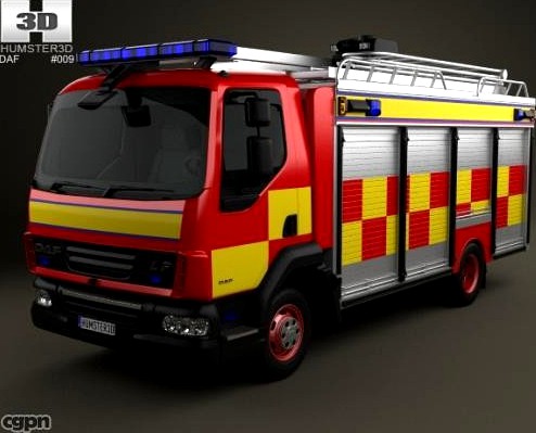 DAF LF Fire Truck 20113d model