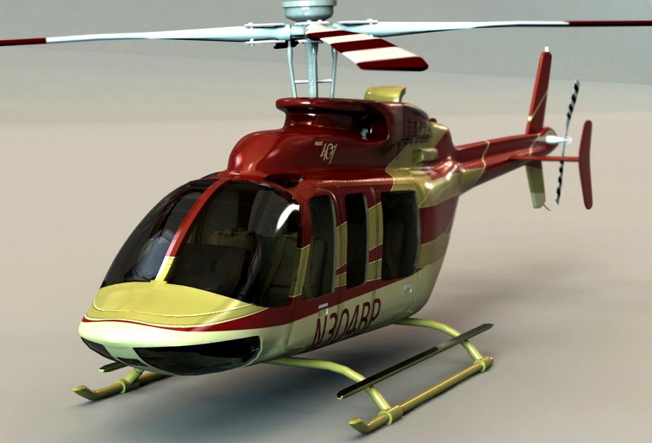 Bell 407 Helicopter3d model