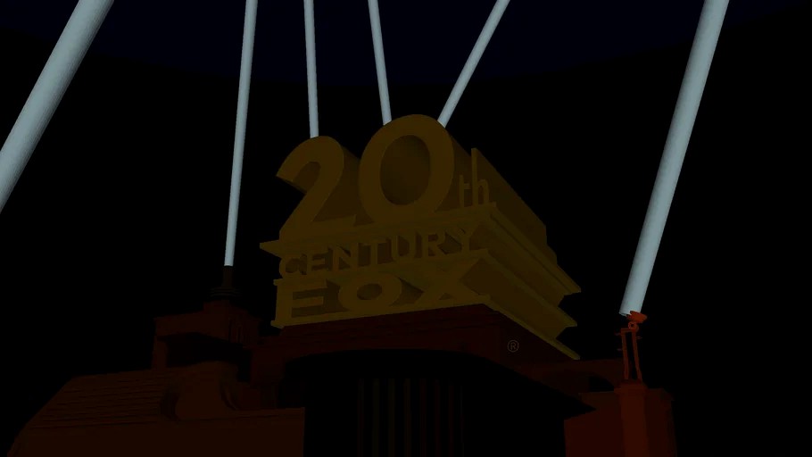 20th Century Fox 1994 Logo Remake 110 3d Model