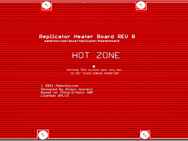 MakerBot Replicator Heater Board REVB by MakerBot