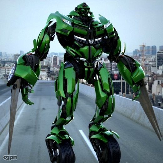 Honda Civic 2012 Transformer / Autobot - Rigged3d model