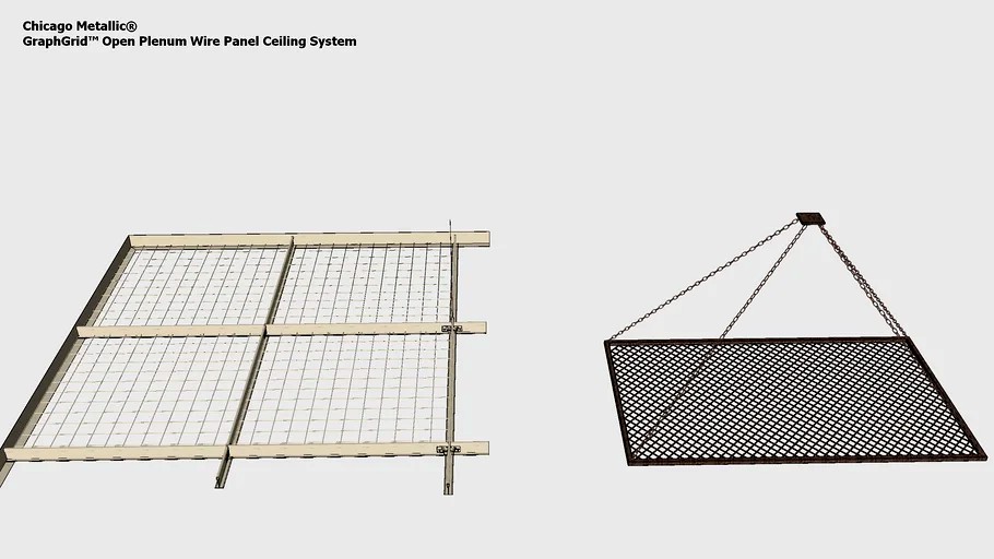 14 GraphGrid Wire Panel Ceiling System