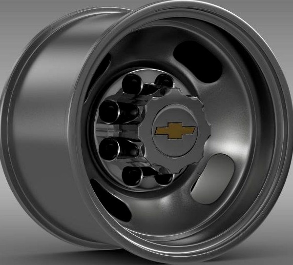 Chevrolet Silverado 3500HD 2008 rear rim3d model