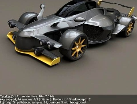 Tramontana R exotic car3d model