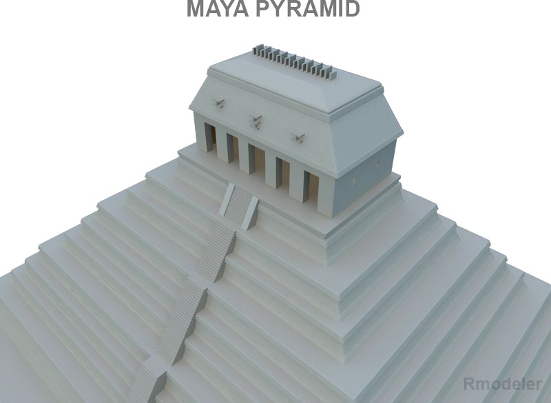 Maya Pyramid3d model