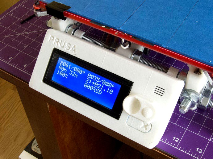 RepRapDiscount Smart LCD Controller Support for Prusa i3 by clefranc