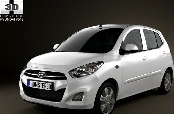 Hyundai i10 2011 3D Model