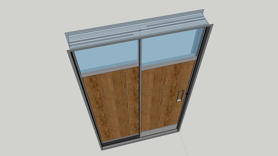 교실문, 문, 미닫이문, sliding door, school door,학교 문 3d model