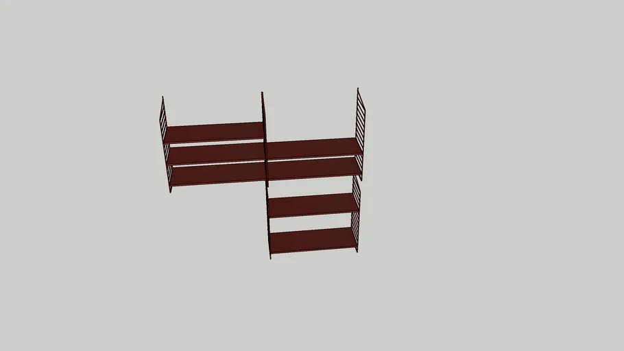 String pocket Rood.