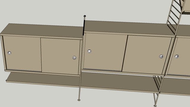 string furniture kast 3d model