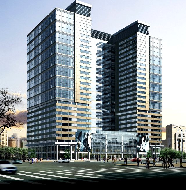 3d building 024 3D Model
