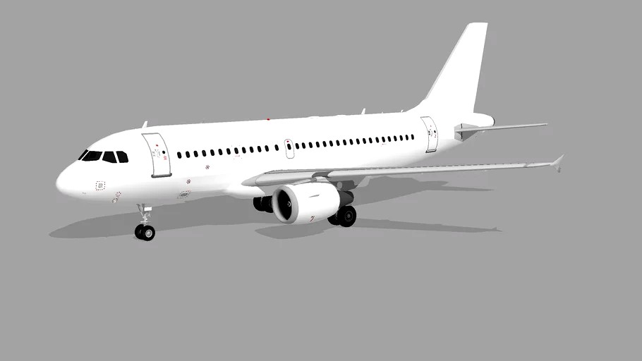 Template - Airbus A319-100 (CFM, wingtip)