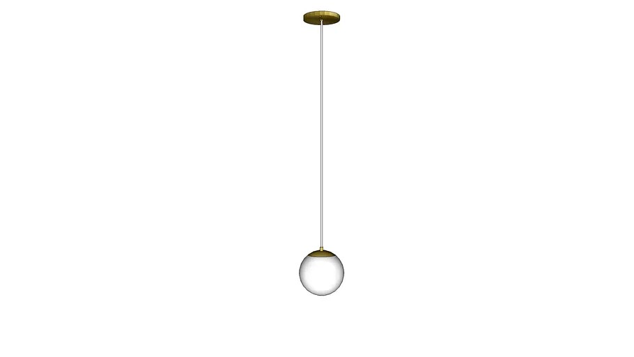 Schoolhouse Luna Cord Pendant with 6 Opal Shade NB, WT