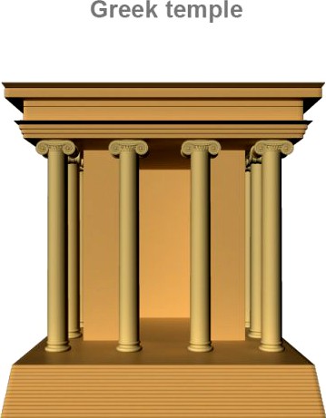 Greek Small Temple 3D Model